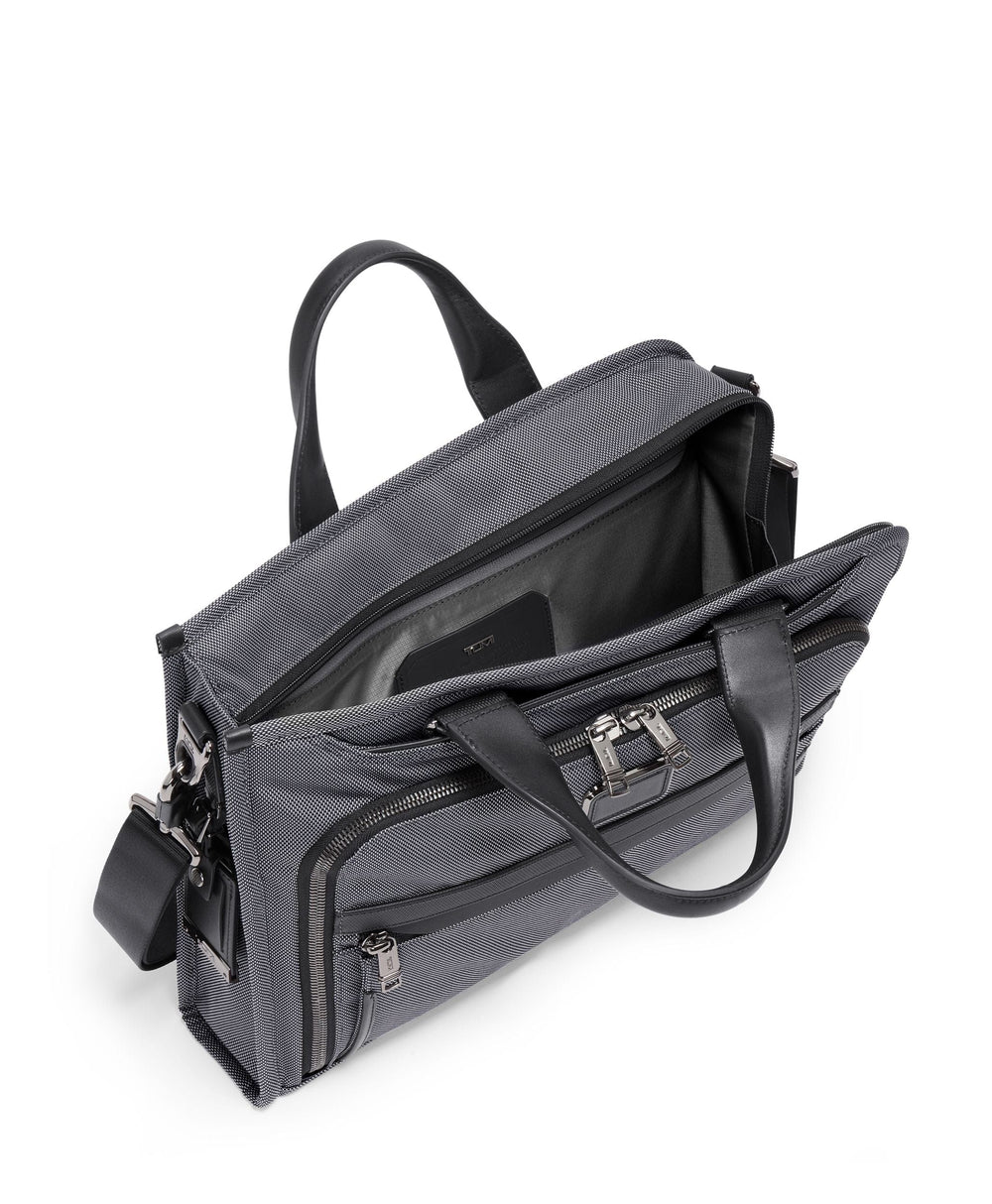 Slim Deluxe Portfolio TUMI UAE Alpha X 13 inch bag 14 inch bag 15 inch bag 16 inch bag Alpha alpha x Back To School Bags BIS Briefcases business color_grey field-product for him fw23 gifting monogrammable New collection new collection bags Portfolios Recyled fabric bag