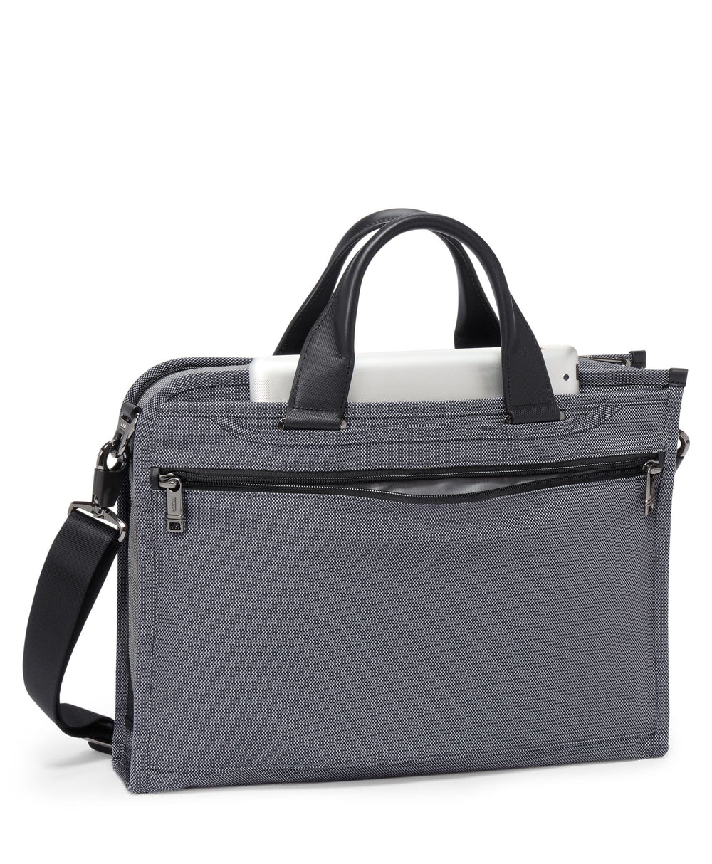 Slim Deluxe Portfolio TUMI UAE Alpha X 13 inch bag 14 inch bag 15 inch bag 16 inch bag Alpha alpha x Back To School Bags BIS Briefcases business color_grey field-product for him fw23 gifting monogrammable New collection new collection bags Portfolios Recyled fabric bag