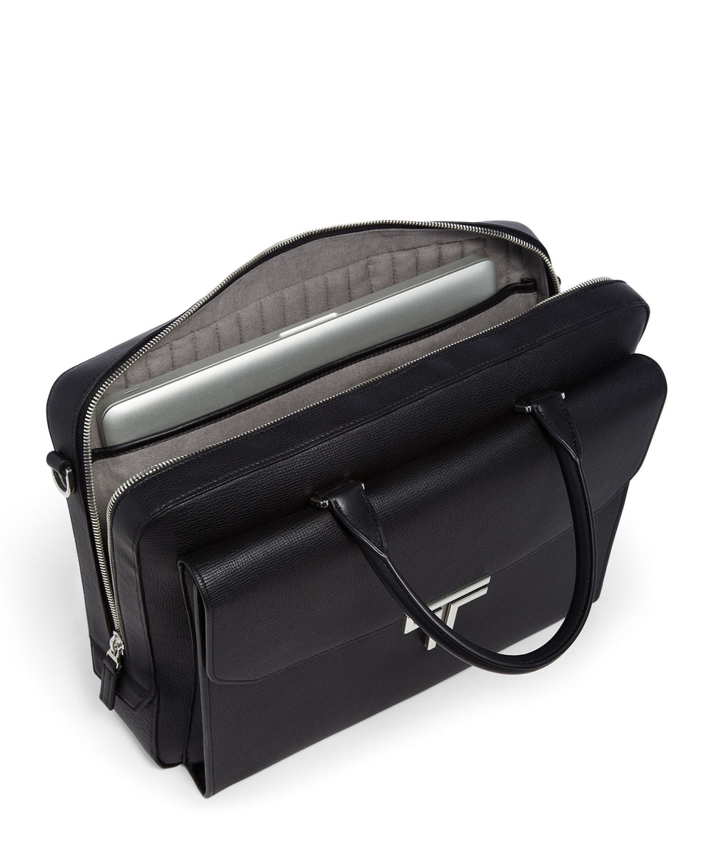 Vincenzo Top Zip Brief TUMI UAE Turin $kU-$ynC-tr1gG3r Back To School Bags Briefcases field-product for him FW24 gifting laptop bags monogrammable new mens style Top Zip Brief Turin