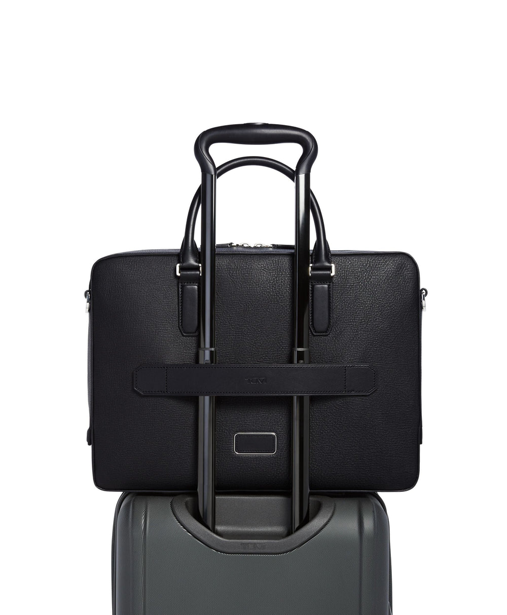 Vincenzo Top Zip Brief TUMI UAE Turin $kU-$ynC-tr1gG3r Back To School Bags Briefcases field-product for him FW24 gifting laptop bags monogrammable new mens style Top Zip Brief Turin
