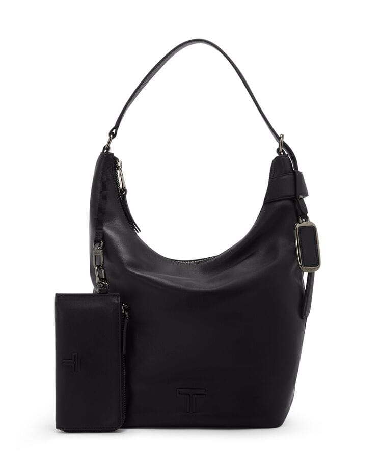Evora Medium Hobo TUMI UAE Voyageur $kU-$ynC-tr1gG3r Bags Black Leather check 2 field-product for her gifting handbags leather Leather bag monogrammable New Arrivals New collection new collection bags new women styles SS25 Voyageur