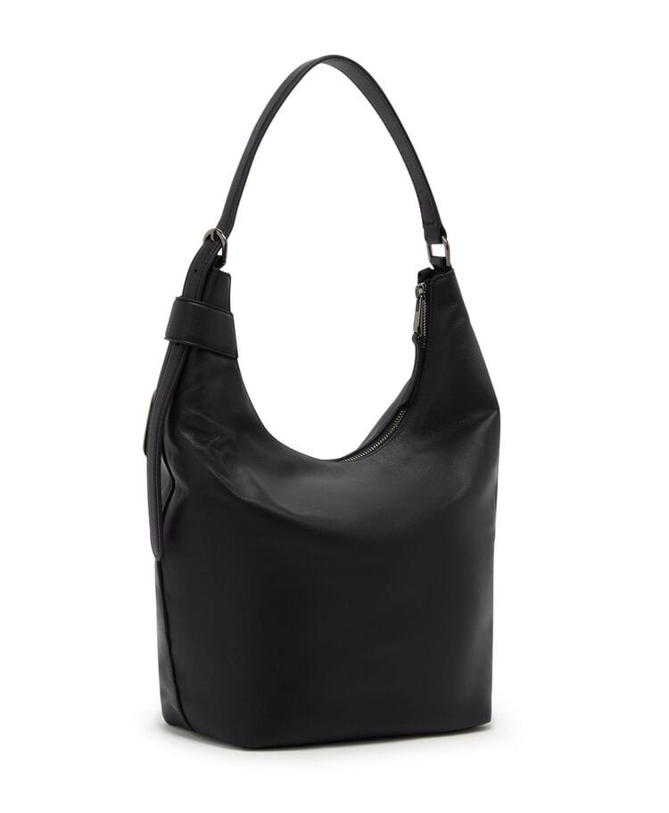 Evora Medium Hobo TUMI UAE Voyageur $kU-$ynC-tr1gG3r Bags Black Leather check 2 field-product for her gifting handbags leather Leather bag monogrammable New Arrivals New collection new collection bags new women styles SS25 Voyageur