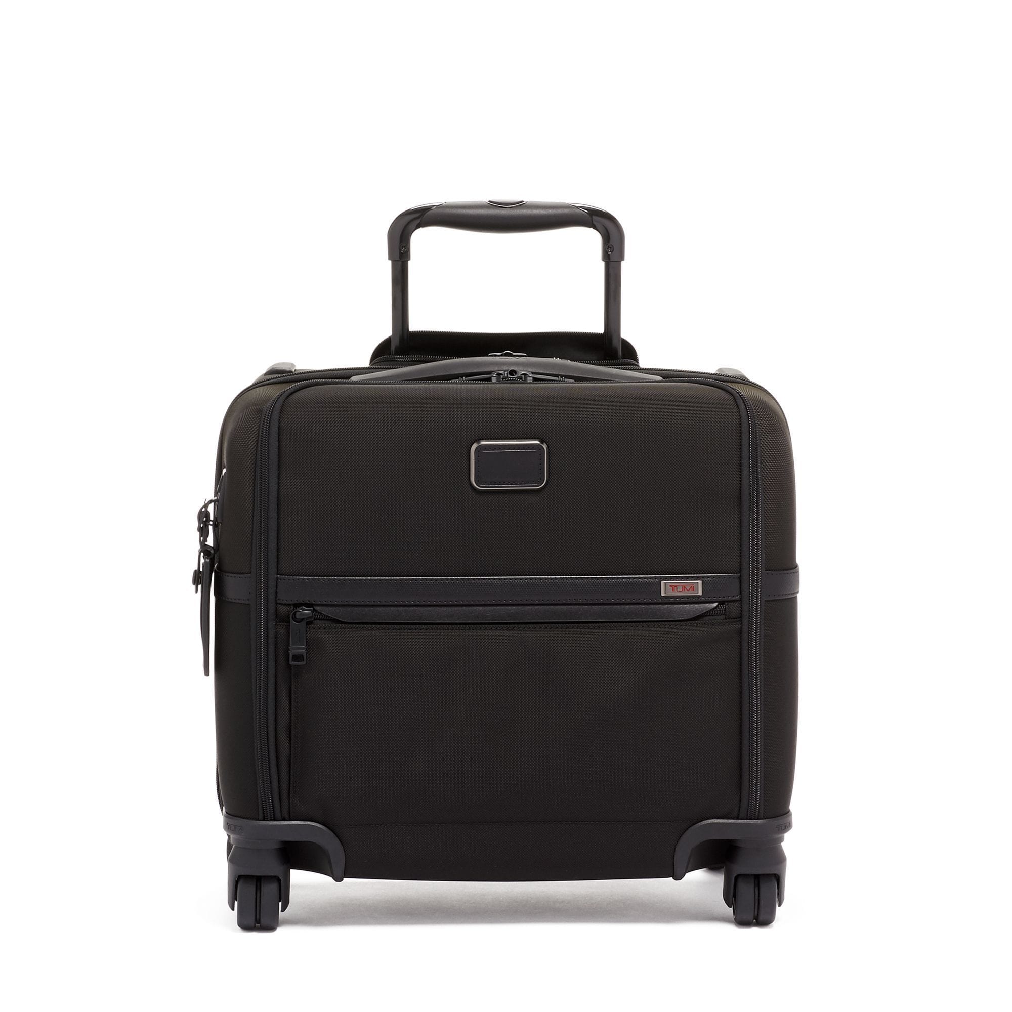 Compact 4 Wheeled Brief TUMI UAE Alpha 3 $kU-$ynC-tr1gG3r Alpha Alpha 3 augustbest Bags BestAugust BestOCT bestsept BIS Briefcases business Carry-On Carry-On Luggage color_black commuter gifts compact Compact Carry-On Father's Day Fathers_Day field-product Full Priced FXT luggage gifting laptop bags Luggage monogrammable softsided Wheeled Briefcases