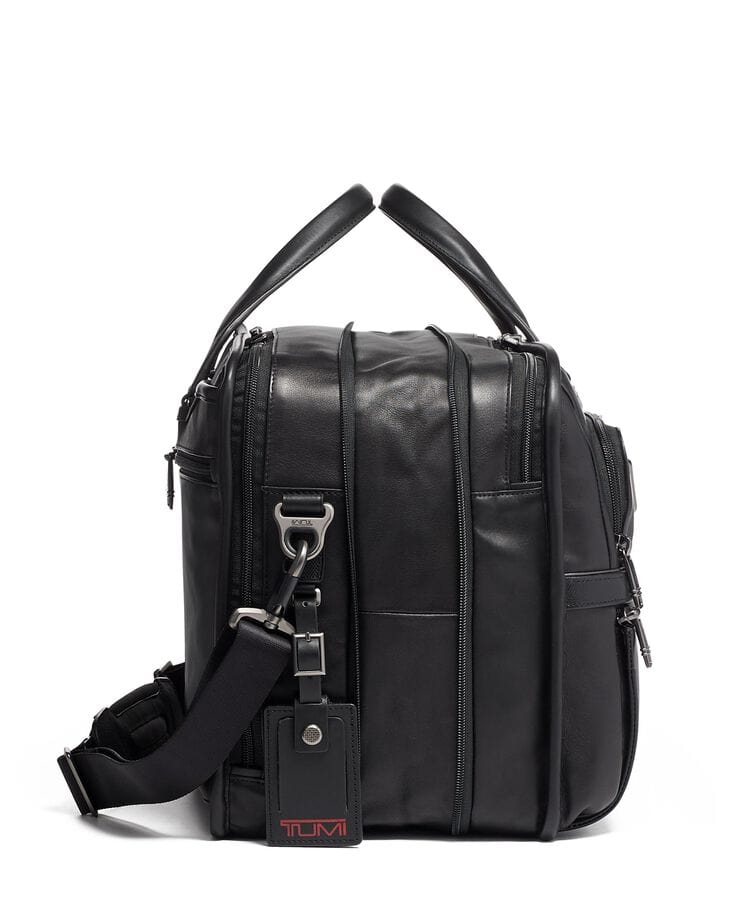 Expandable Organizer Laptop Brief Leather