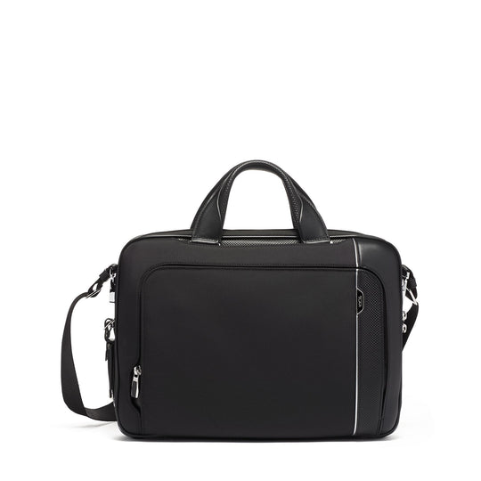 Sadler Brief TUMI UAE Arrivé $kU-$ynC-tr1gG3r 13 inch bag 14 inch bag 15 inch bag Arrivé Back To School Bags Best Selling Bags Black Leather Briefcases business color_black commuter gifts field-product for him Full Priced gifting laptop bags monogrammable Ramadan2024 Recyled fabric bag