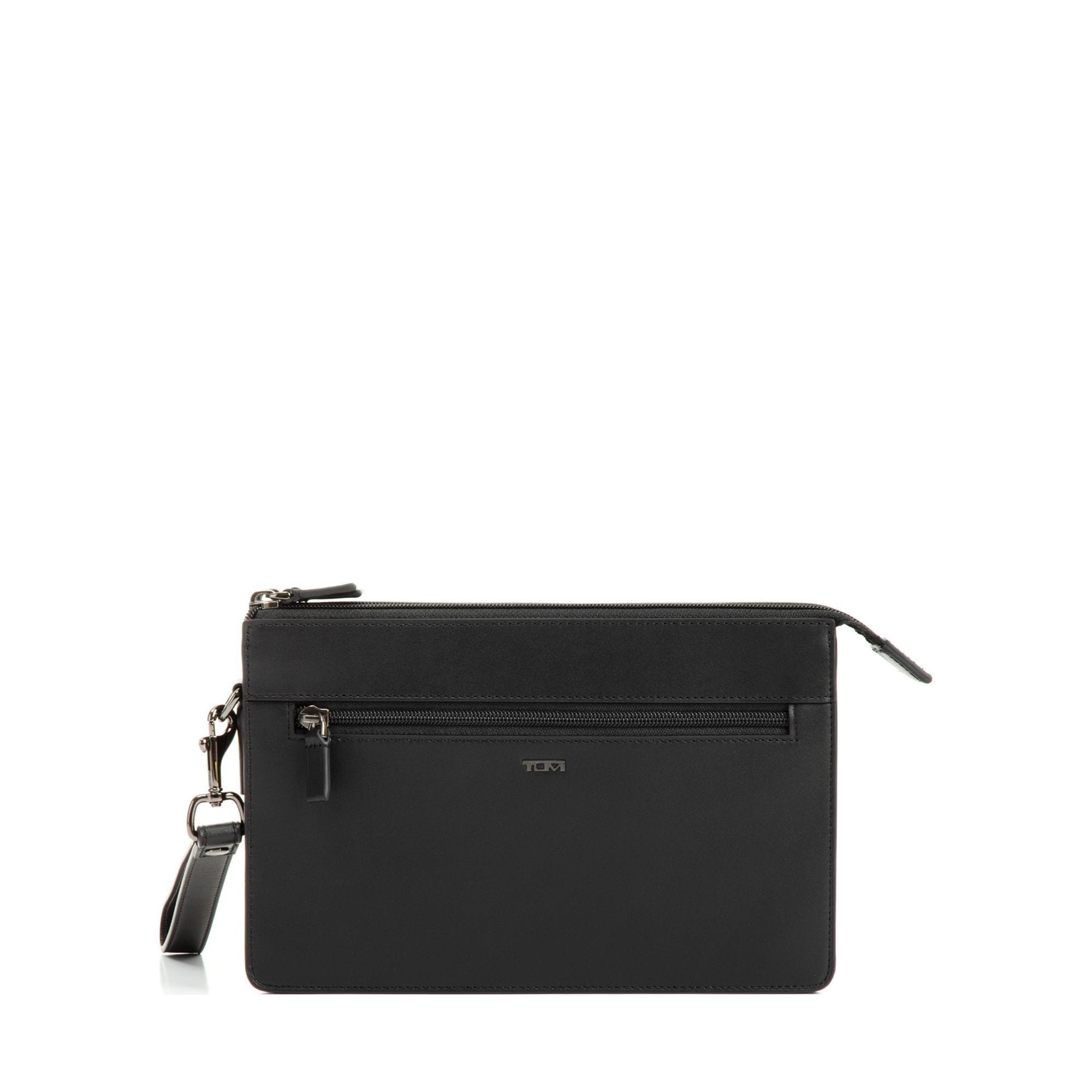 Double Zip Clutch TUMI UAE Nassau $kU-$ynC-tr1gG3r Bags bestsept BIS Black Smooth Clutch Clutches color_black Full Priced Nassau