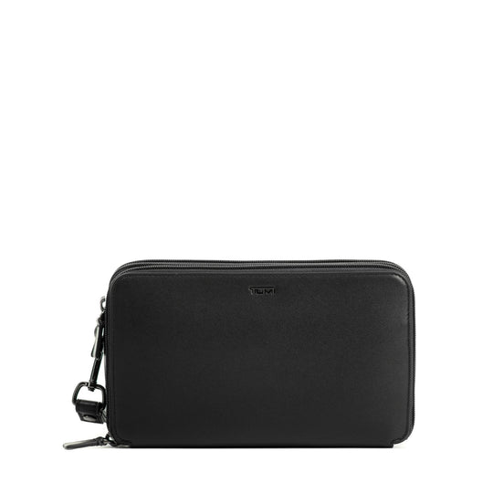Triple Zip Clutch TUMI UAE Nassau $kU-$ynC-tr1gG3r augustbest Back To School Bags best sellers Best Selling Bags BestAugust BestOCT bestsept BIS Black Smooth Clutch Clutches color_black for her Full Priced gifting Nassau Ramadan2024