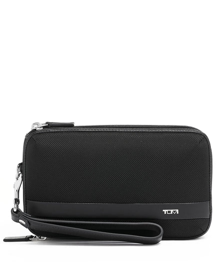 Triple Zip Clutch TUMI UAE Alpha $kU-$ynC-tr1gG3r Alpha augustbest Bags Ballistic Nylon Bag BestAugust BestOCT bestsept BIS Clutch Clutches color_black for her Full Priced gifting