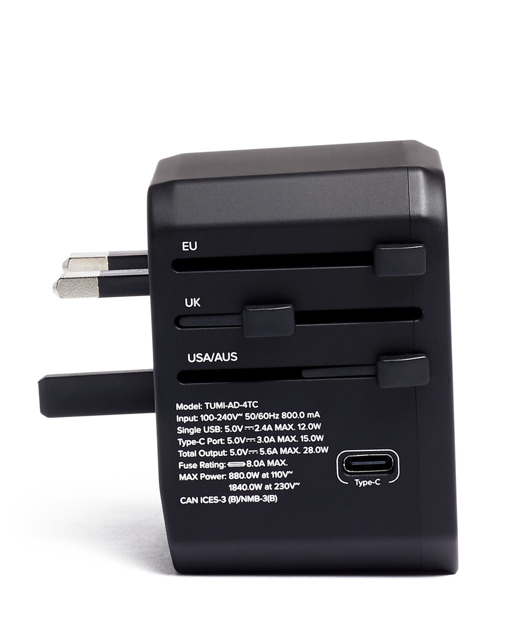4 Port USB Power Adapter TUMI UAE TUMI Electronics $kU-$ynC-tr1gG3r Accessories BIS gifting S23 Tech Accessories Travel Accessory tumi electronics