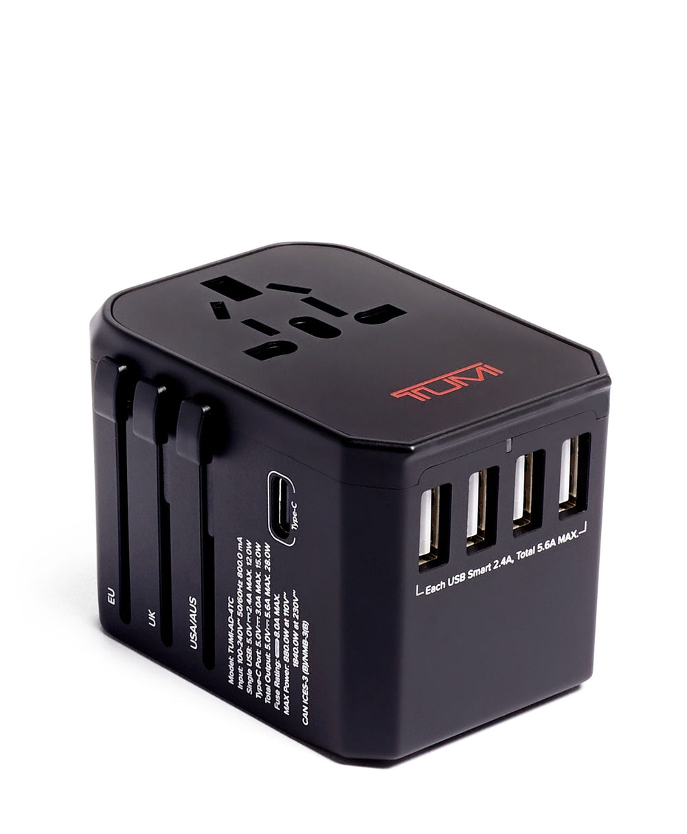 4 Port USB Power Adapter TUMI UAE TUMI Electronics $kU-$ynC-tr1gG3r Accessories BIS gifting S23 Tech Accessories Travel Accessory tumi electronics