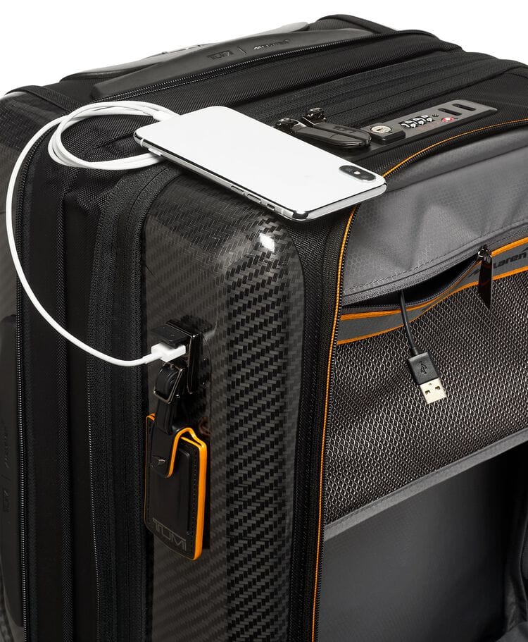 Aero International Expandable 4 Wheeled Carry-On TUMI UAE TUMI I McLaren $kU-$ynC-tr1gG3r BestOCT bestsept BIS Carry-On Carry-On Luggage color_black expandable field-product Full Priced hardsided international Luggage Mclaren monogrammable premium gifts