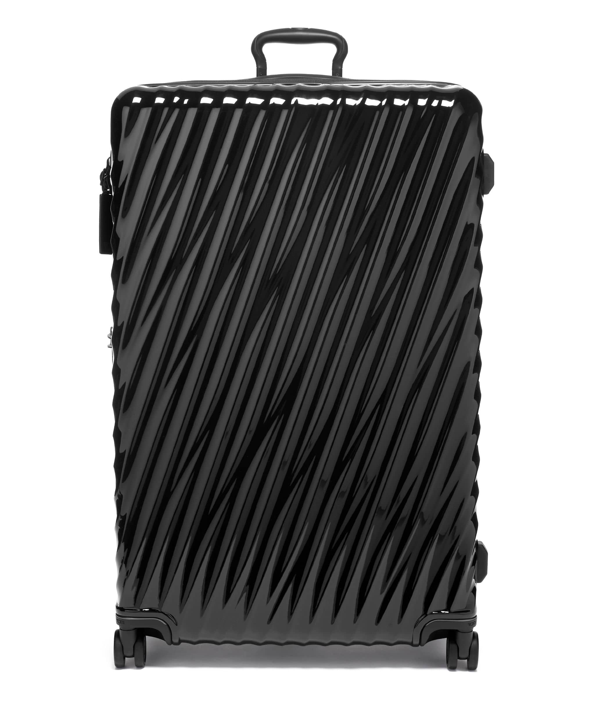 Worldwide Trip 4 Wheeled Packing Case TUMI UAE 19 Degree $kU-$ynC-tr1gG3r 19 + 19 19 Degree 19 Degree recycled BestJuly BestOCT BIS Checked Luggage color_black field-product hardside Luggage monogrammable recycled Recycled Polycarbonate Luggage Sustainable worldwide