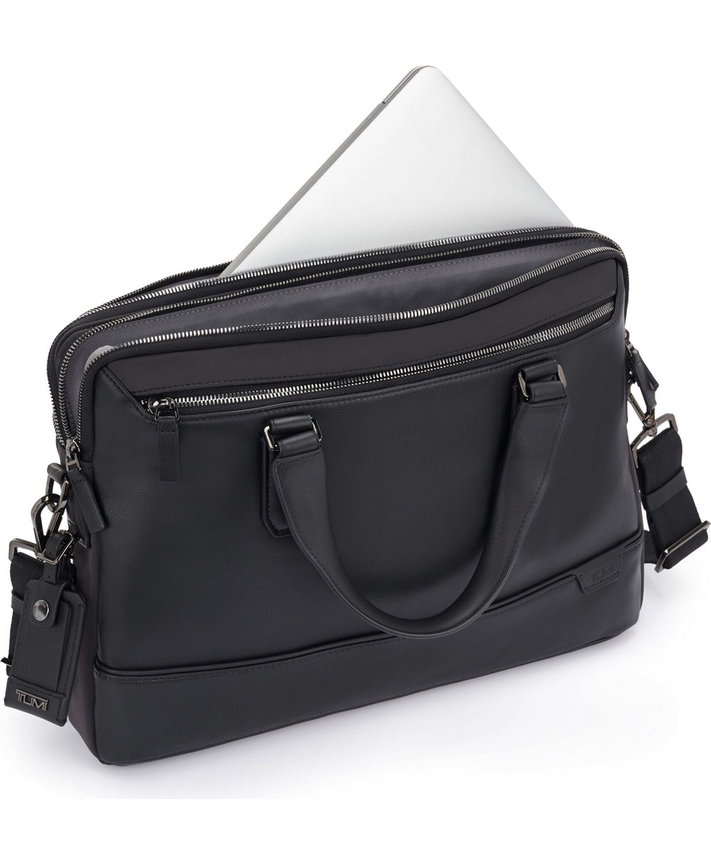 Sycamore Slim Brief Black Iron Leather