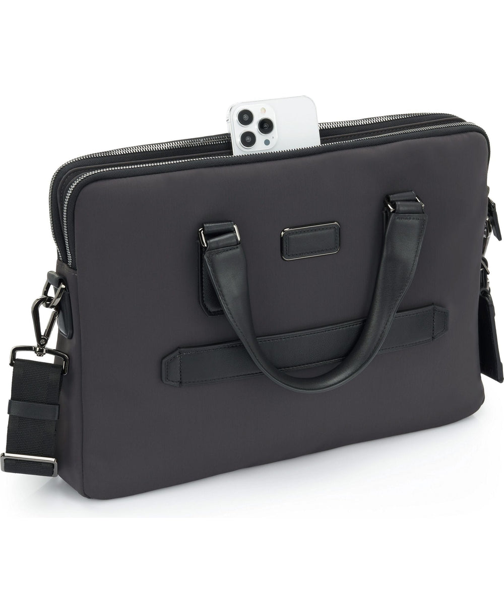 Sycamore Slim Brief Black Iron Leather